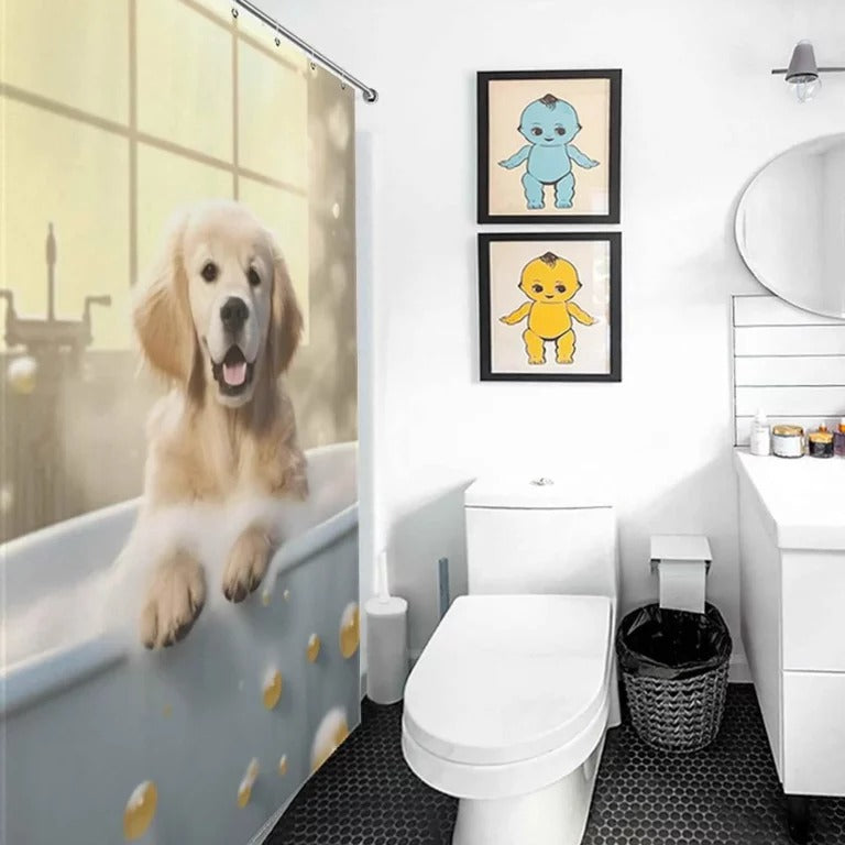 25 Unique and Stunning Ideas: Shower Curtain for White Bathroom