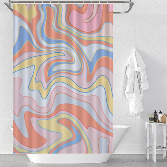 Abstract Pink Cute Shower Curtain