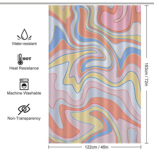 Abstract Pink Cute Shower Curtain