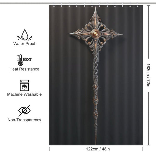Ancient Spear Shower Curtain