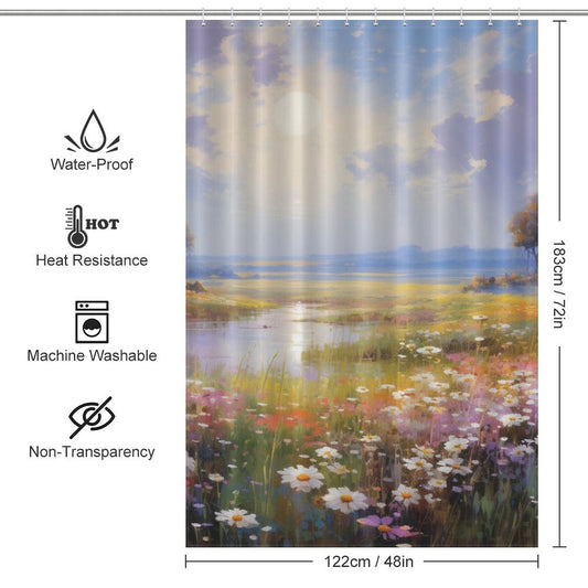 Bloom Awakening Spring Flowers Shower Curtain