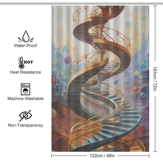 Blueprint DNA Shower Curtain