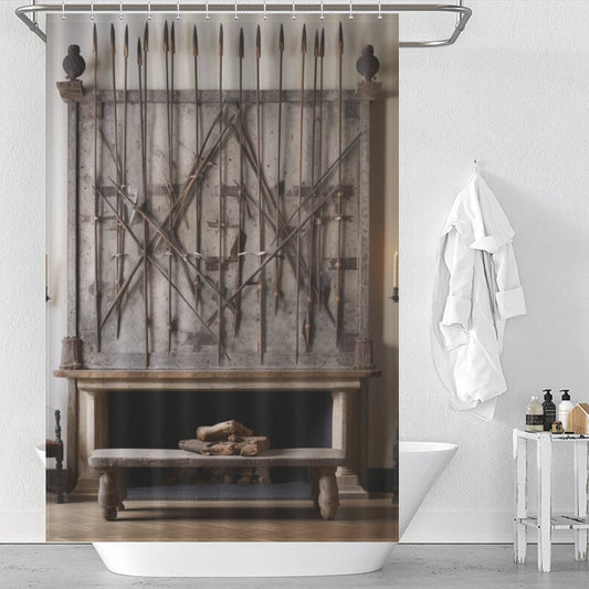 Brave Spear Shower Curtain