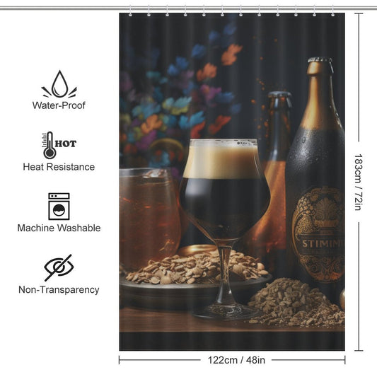 Bubbly Dream Beer Shower Curtain