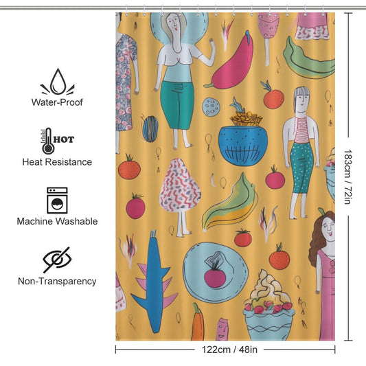 Cheeky Butt Shower Curtain