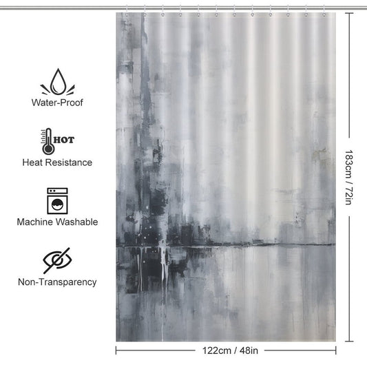 Chic Gray Shower Curtain Style