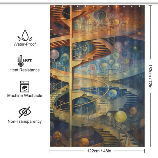 Chromosome DNA Shower Curtain