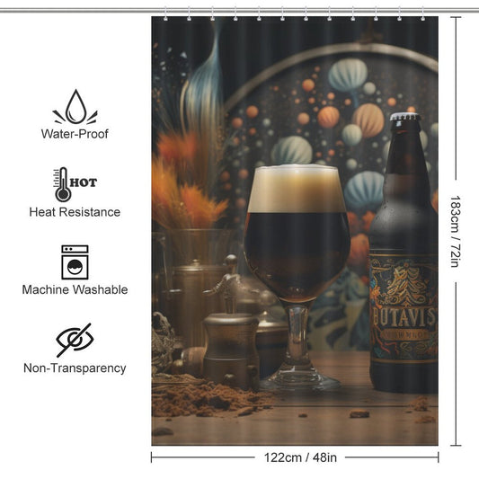 Classic Malt Beer Shower Curtain