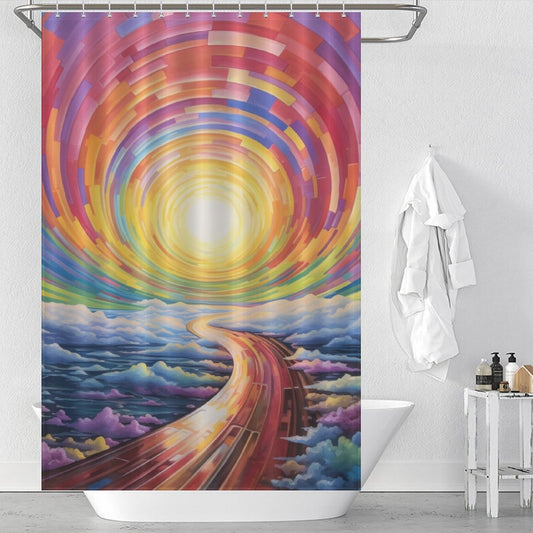 Colorful Rainbow Shower Curtain