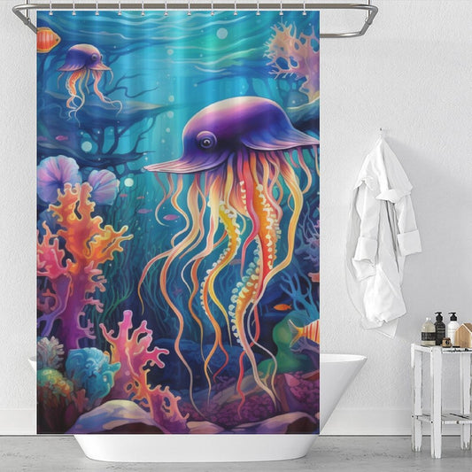 Colorful Underwater Shower Curtain