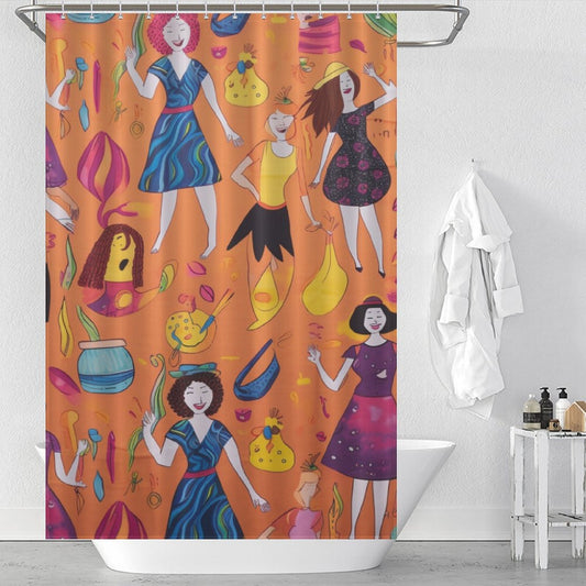 Comical Derriere Butt Shower Curtain