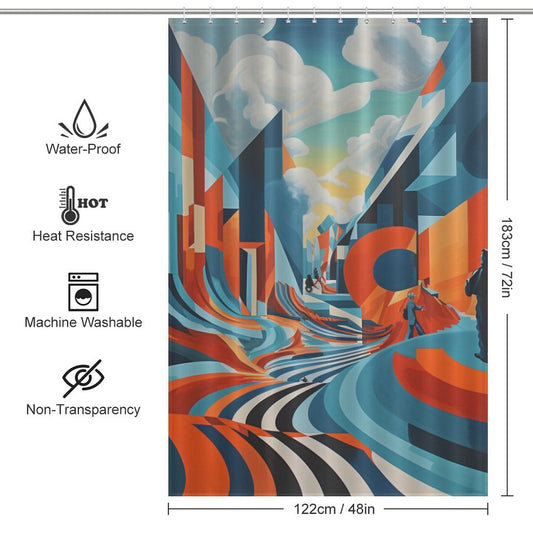 Creative Abstract Shower Curtain