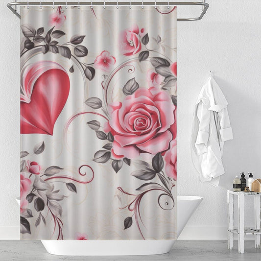 Cute Valentine Shower Curtain