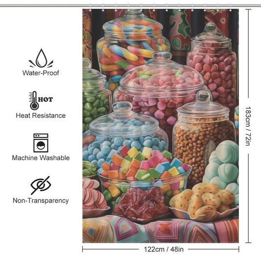 Delightful Candies Shower Curtain