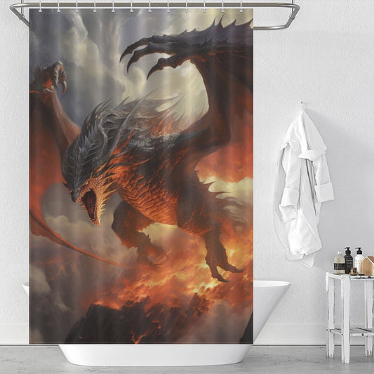Dragon Shower Curtain Mystical Skies