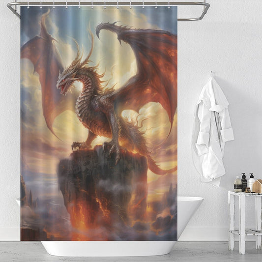 Dragon Shower Curtain Mythical Realm