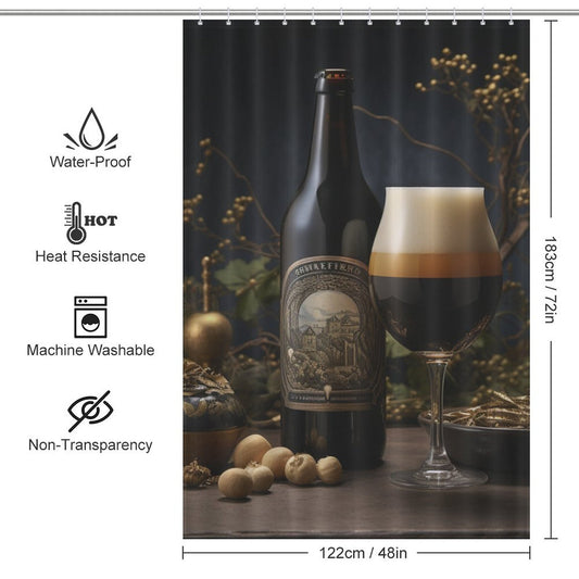 Dreamy Stout Beer Shower Curtain