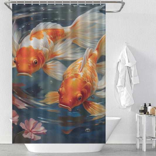 Dreamy goldfish shower curtain Fantasy