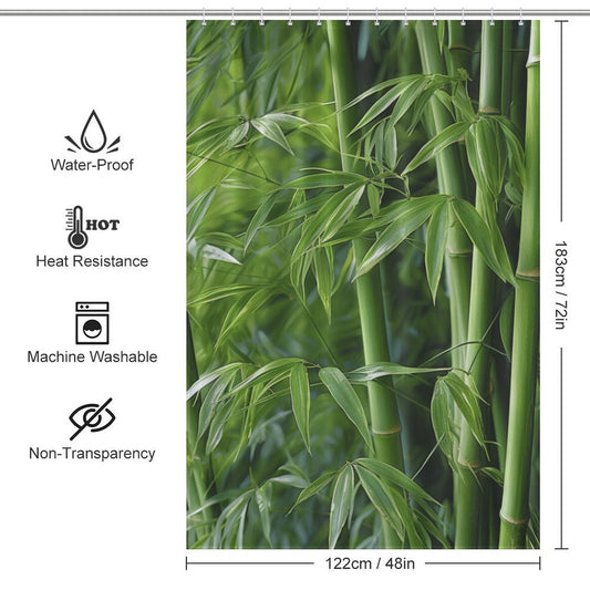 Elegant Bamboo Shower Curtain