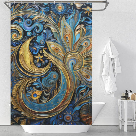Elegant Paisley Shower Curtain