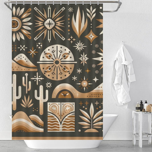 Elegant Scandinavian Shower Curtain