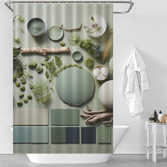 Emerald Green Shower Curtain Luxury