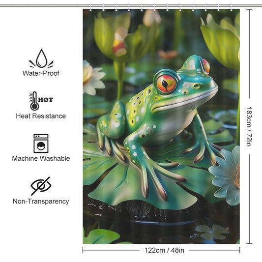 Enchanted Realm Frog Shower Curtain