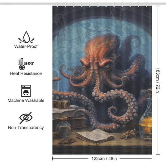 Enigmatic Oceanic Octopus Shower Curtain