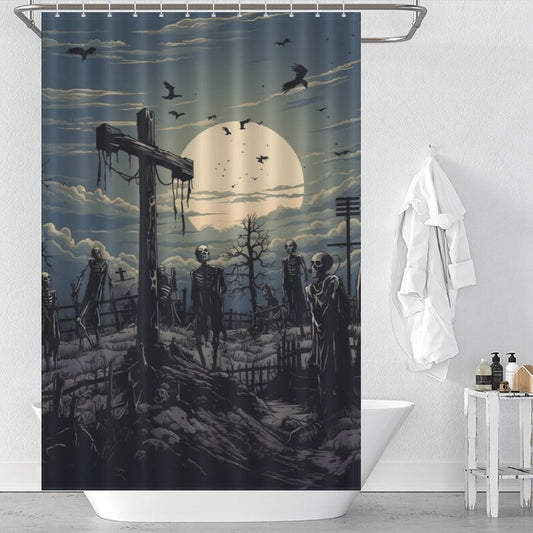 Everyday Halloween Zombie Shower Curtain