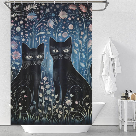 FurryEchoes Cat Shower Curtain