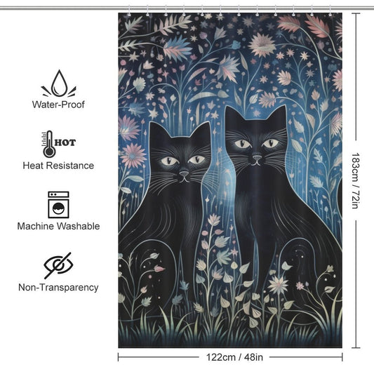 FurryEchoes Cat Shower Curtain