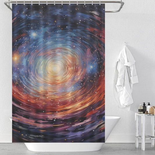 Galaxy Print Space Shower Curtain