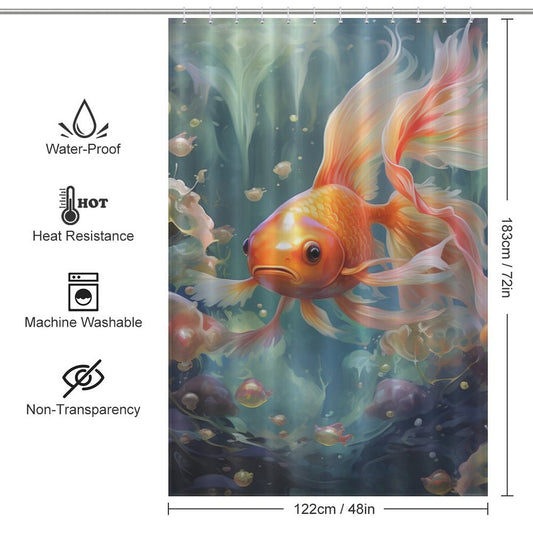 Graceful Goldfish Shower Curtain