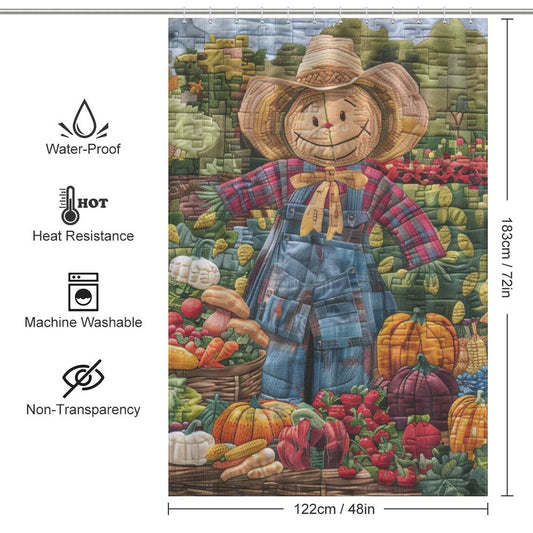 Harvest Hues Farmhouse Shower Curtain