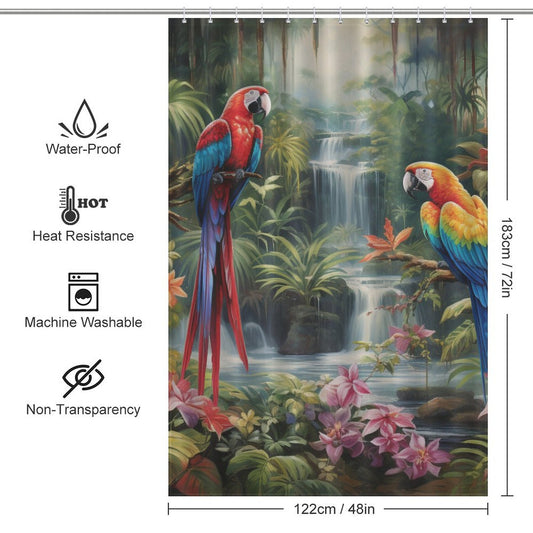 Island Tropical Shower Curtain