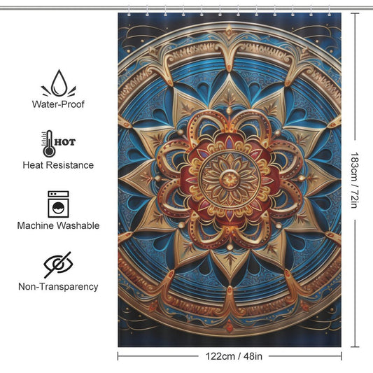 Mandala Shower Curtain Soulful Ambiance