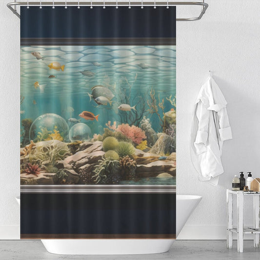 Marine Life Aquarium Shower Curtain
