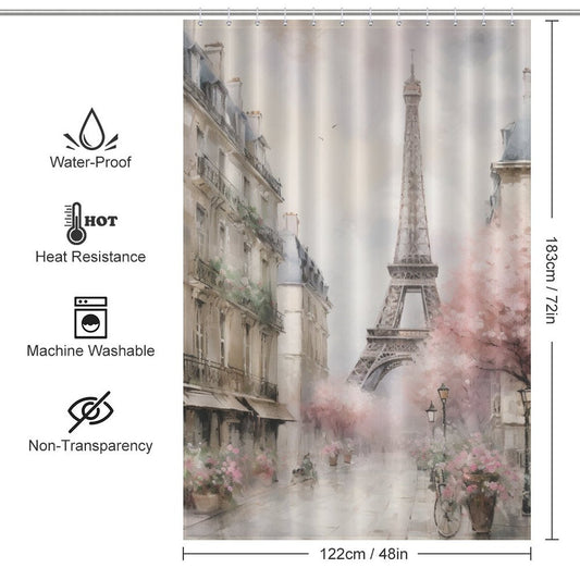 Modern French Shower Curtain