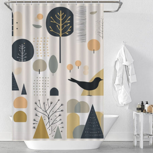 Modern Scandinavian Shower Curtain