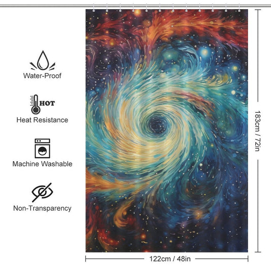 Nebula Space Shower Curtain