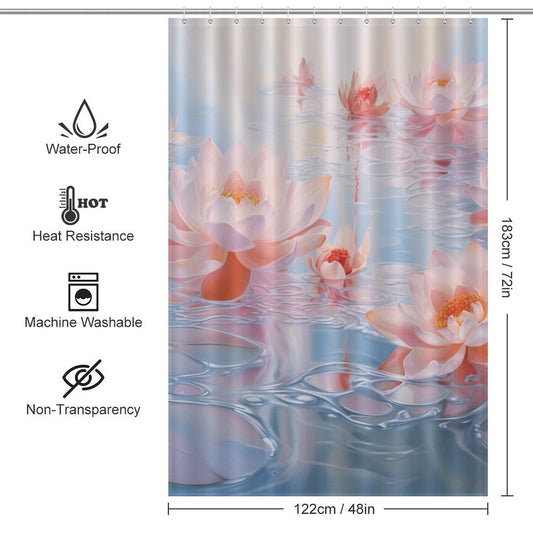 Paradise Lotus Shower Curtain