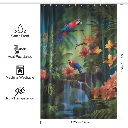 Paradise Tropical Shower Curtain