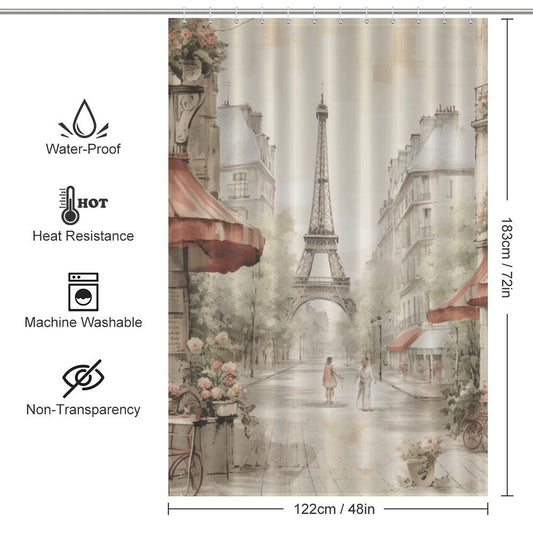 Paris Chic French Shower Curtain