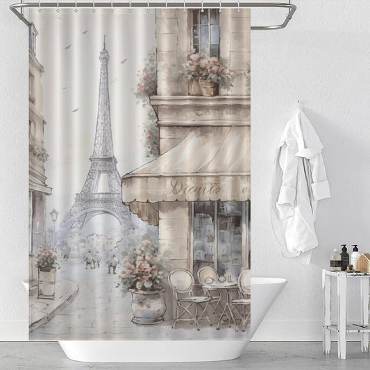 Parisian Elegance French Shower Curtain