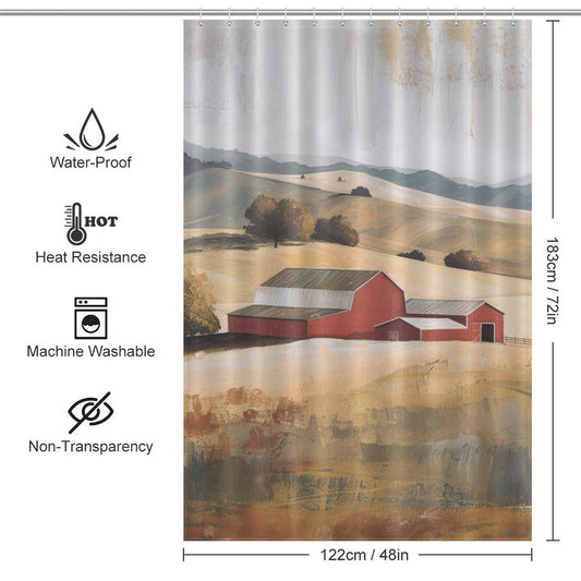 Pastoral Beauty Farmhouse Shower Curtain
