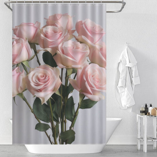 Pink Rose Shower Curtain