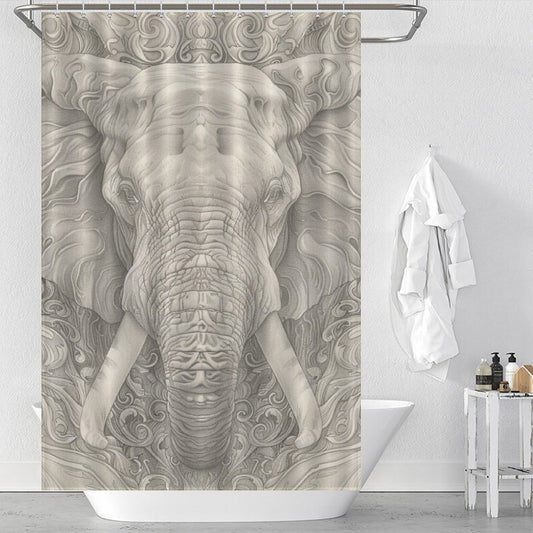 Powerful Elephant Shower Curtain