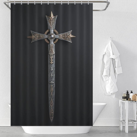 Primitive Spear Shower Curtain