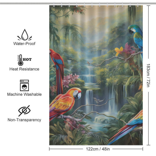 Rainforest Tropical Shower Curtain