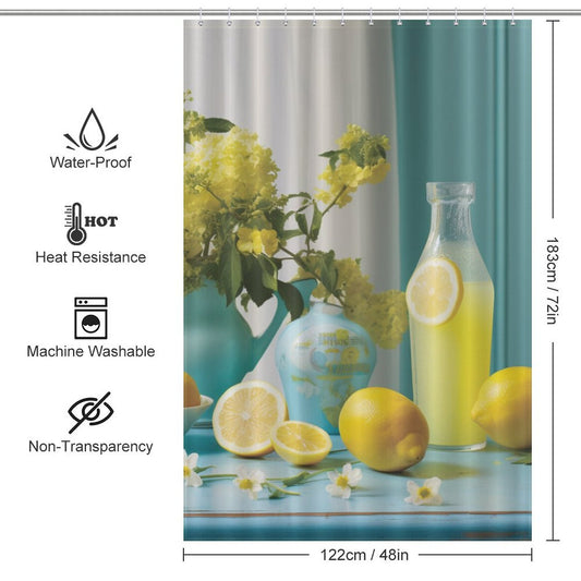 Refreshing Summer Shower Curtain